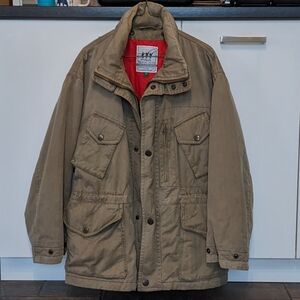 Vintage Henry Cottons Outdoor Barn Chore Fishing Jacket Rainwear Size L/XL